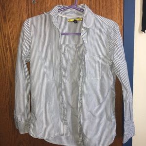 Light Blue and White Striped Dress Shirt
